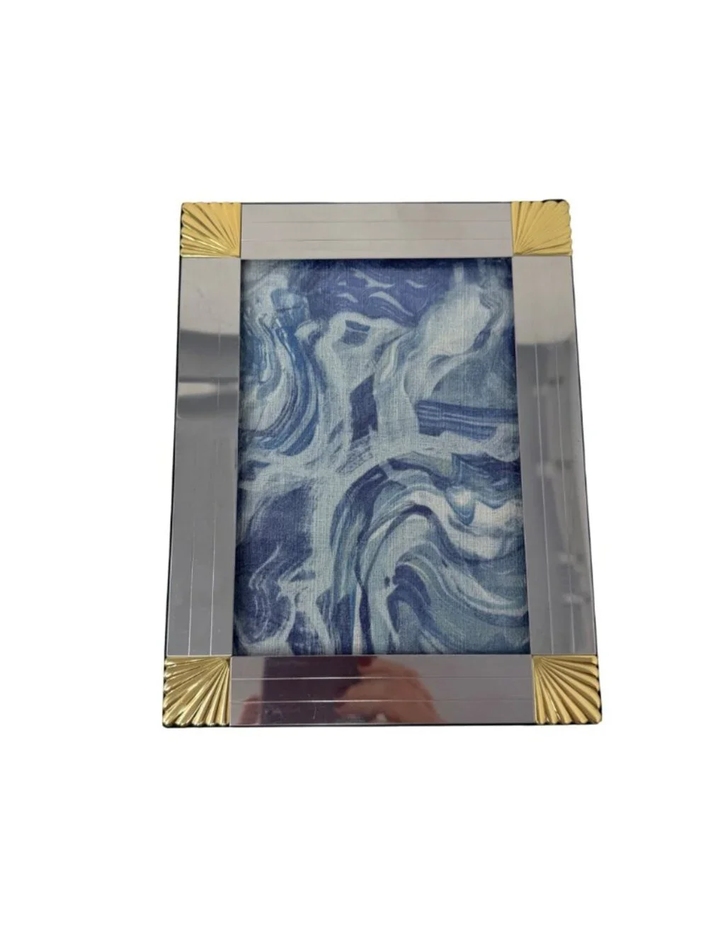 Vintage Brass Silver‎ Photo Frame Set Mixed Metal 8x10 5x7 4x6 Frames 1990s